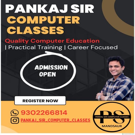 Best Computer Classes for DCA PGDCA Tally MARG CPCT | PDF