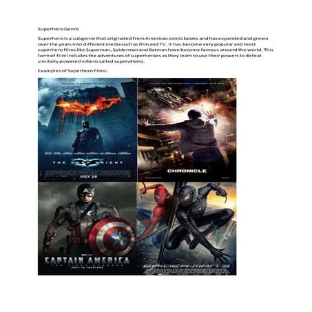 2 Minute Film Intro Superhero Genre