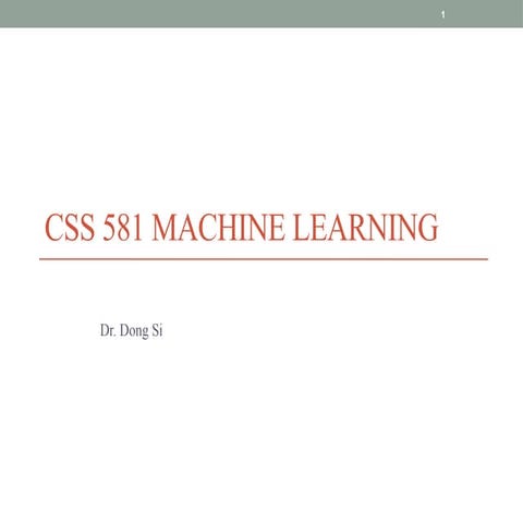 Intro to Machine Learning and Data Mining | PPTX