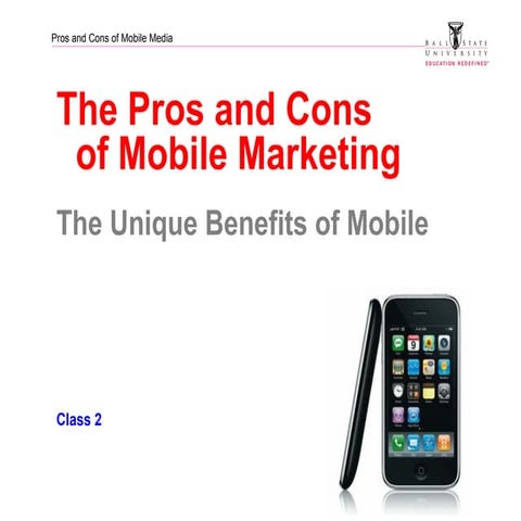 Mobile Marketing: Pros and Cons_Michael Hanley