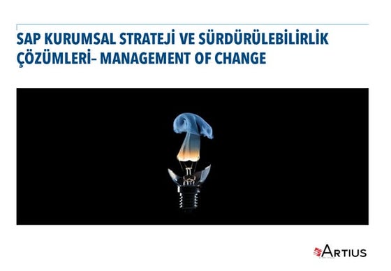 SAP ile Değişiklik Yönetiminin Yeni Yüzü - SAP Management of Change