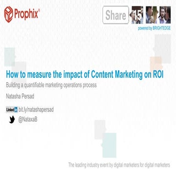 BrightEdge Share15 - CM202: Content Marketing Models: Content Mix - Natasha P...