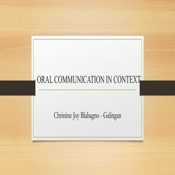 Nature and Process of Communication