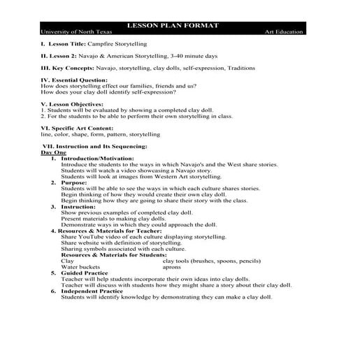 Lesson 2: Navajo & American Storytelling