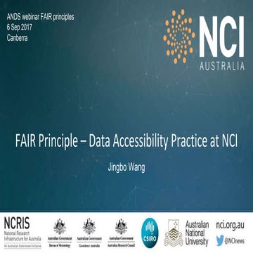 #2 NCI data services - Fair data webinar 6 Sept 2017