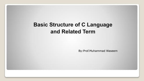 Notes of c programming 1st unit BCA I SEM