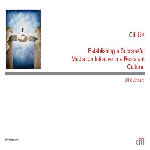 Workshop B: Jill Cuthbert, Citi