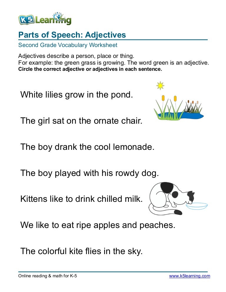 2nd Grade circle adjective 3 2nd Grade circle adjective 3