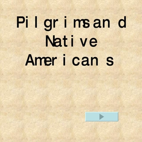 Social Studies- Pilgrims and Native Americans