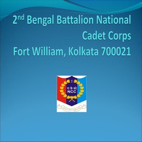 2nd Bengal Battalion National Cadet Corps, Kolkata, India