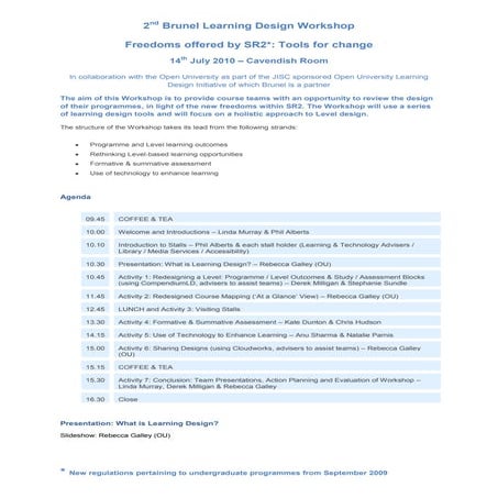 2nd brunel learning design workshop draft3