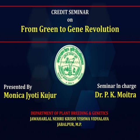 Green to gene revolution 