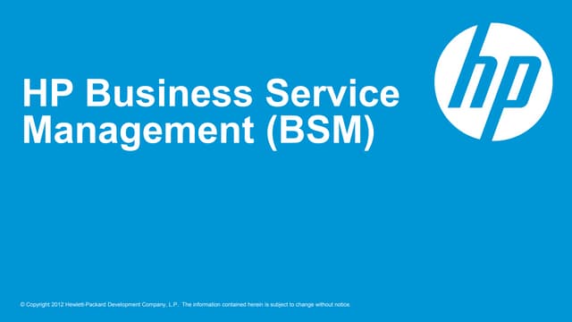 2nd day   2 - bsm overview 