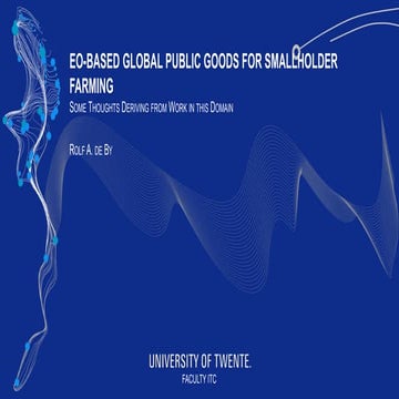 2nd e-ROSA Stakeholder Workshop: By, EO Based Global Public goods