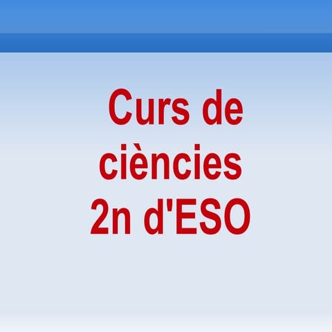 2n d'eso presentacio del curs