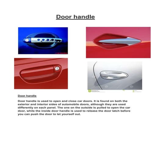 Basic car terminologies | PDF