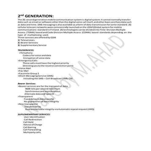 2G...All about second generation of cellular networks.