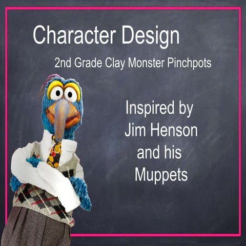 2nd grade clay muppets