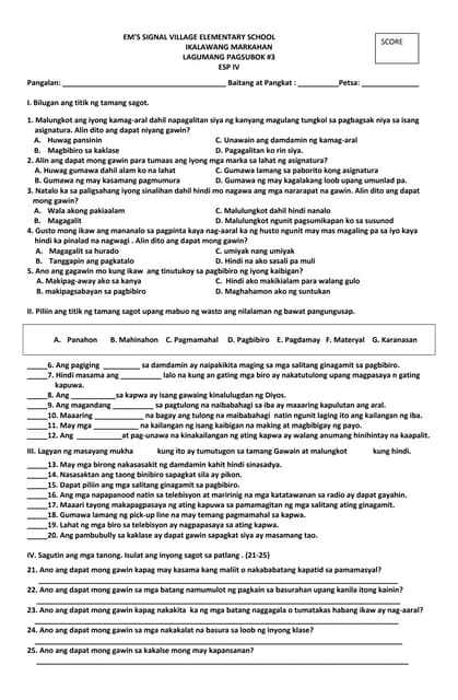 Lesson Plan in ESP for Quarter 4 Week 6 2 | PPT