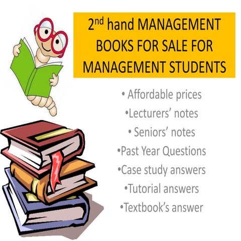 2nd hand management books for sale