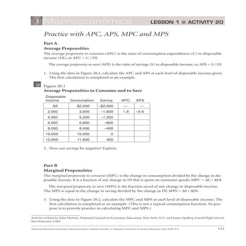 Average Propensities | DOCX