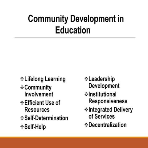 2nd lec community development in edu