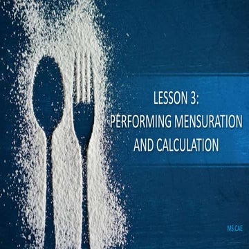 1920-LESSON 4:PERFORMING MENSURATION AND CALCULATION
