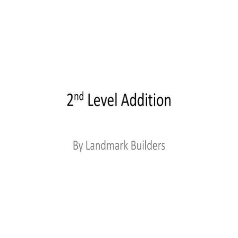 2nd Level Addition