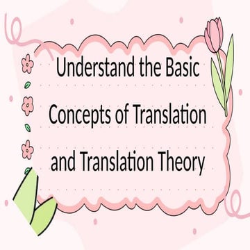 Defenition of English Indonesia Translation