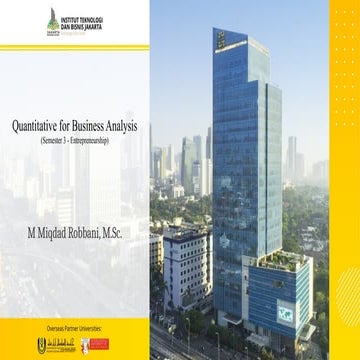 Class PPT About Quantitative Business Analysis | PPT