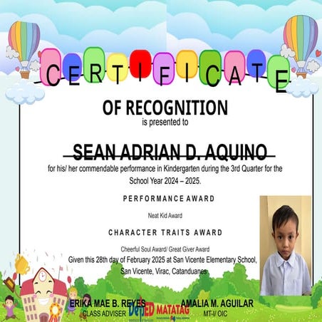 second Quarter recognition certific.pptx
