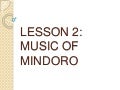 2nd Quarter Lesson 2 (music)