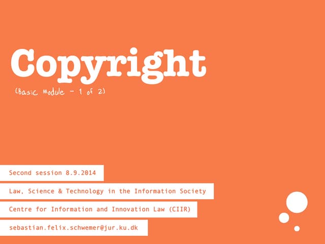 Copyright & related rights (1 of 2)