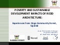 Poverty and sustainable development impacts of REDD architecture: Experiences from Ongo Community Forest