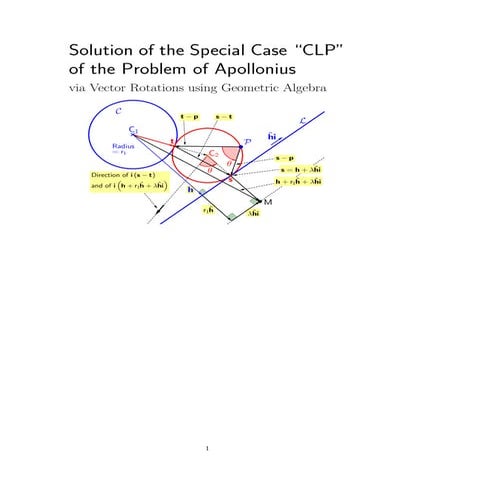 Additional Solutions of the Limiting Case "CLP" of the Problem of Apollonius ...