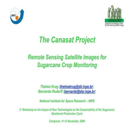 Remote Sensing Satellite Images for Sugarcane Crop Monitoring 