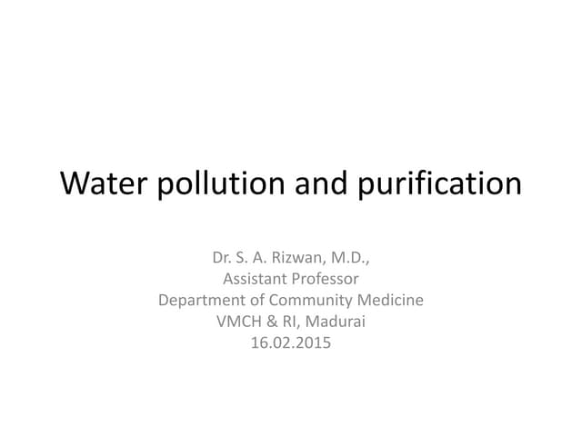 Water Purification - Part 1