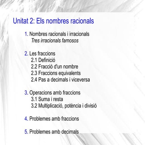 Nombres racionals 2n ESO