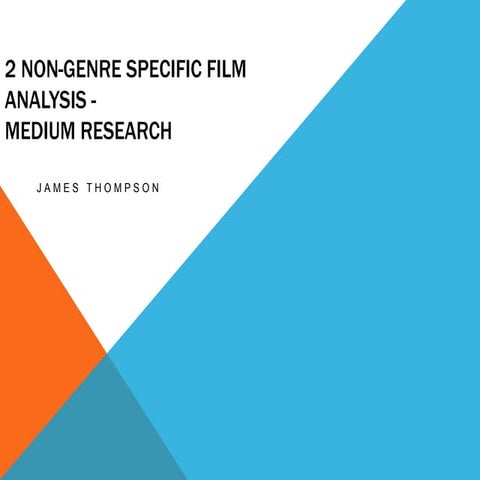 2 non genre specific ideas-