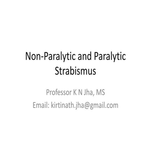  non paralytic and paralytic strabismus- 20.07.16