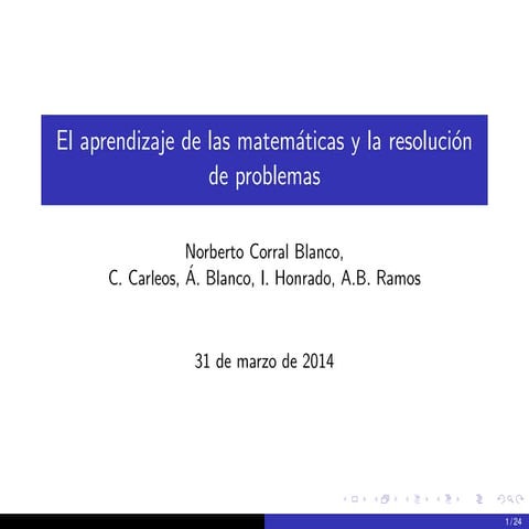 Congreso PISA Evaluación por ordenador y resolución de problemas 1-2 Abril. E...