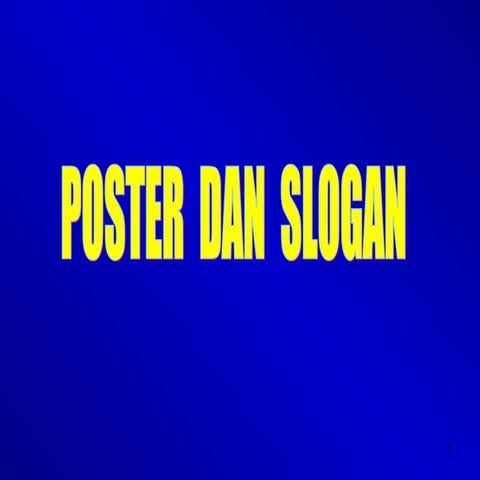 Poster slogan-iklan
