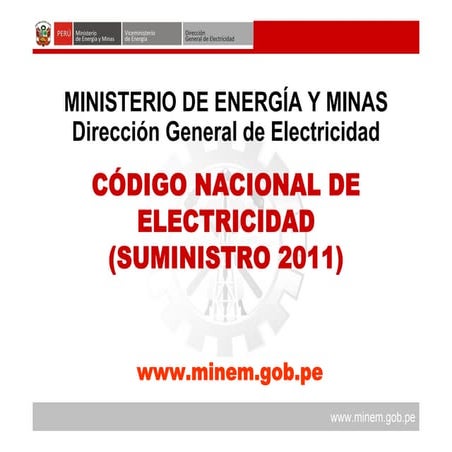 2 nuevo codigo nacional de electricidad  suministro 2011
