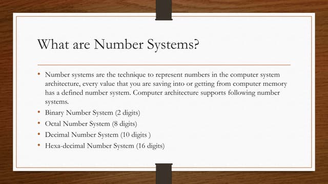 Number System