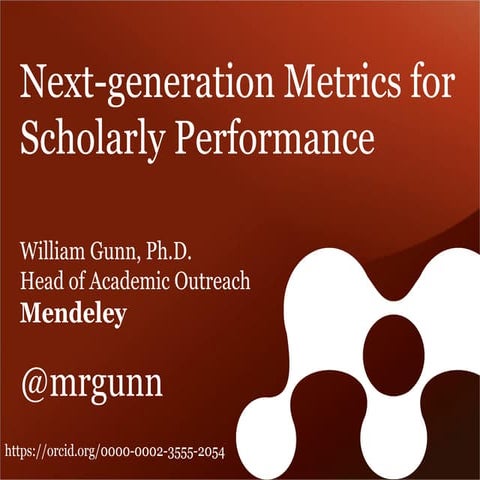 OpenAIRE-COAR conference 2014: Next generation metrics of scholarly performa...