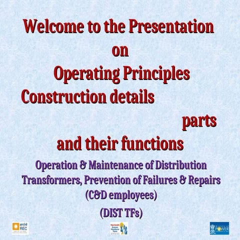 (2)OPERATING PRINCIPLESand diffrernt parts