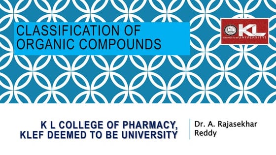 Classification of organic compounds | PDF
