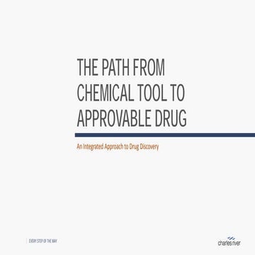 The Path from Chemical Tool to Approvable Drug
