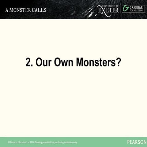 A Monster Calls - Create Your own Monster | PPT
