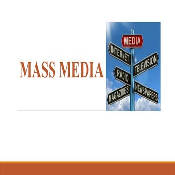 Mass Media  pptx nursing education notes